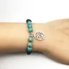 SN1323 Moda 2018 Nova Pulseira Dos Homens de Alta Qualidade Ohm Charme Lava Pedra Jóias Artesanais Regalite Pedra Pulseira Atacado