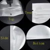 Yuvarlak asın Delik Yüksek Kalite ile 2018 Promosyon Şeffaf Beyaz Açılıp kapanabilir Plastik Ambalaj Poşet Kilit Ambalaj Paketleri Kılıfı Sıcak Baskı Çanta Zip