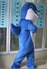 2018 Wysokiej Jakości Hot Dorosłych Dolphin Kostium Niebieski Dolphin Mascot Urodzinowy Party Fancy Dress Darmowa Wysyłka