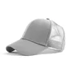 6 Kleuren Paardenstaart Ball Cap Messy Buns Trucker Ponycaps Plain Baseball Vizier Cap Vader Hoed Paardenstaart Snapbacks