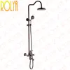 Rolya Rose Gold / ORB / Golden Exposed Luxurious Bathroom Shower Sets Torneiras misturadoras BathShower