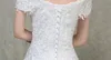 Klänningar utanför axel spetsar sjöjungfru bröllopsklänning 2019 korta ärmar bröllopsklänningar domstol tåg brud klänning spetsar upp