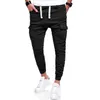 Vertvie Gym Men Byxor Multi-Pocket Harem Joggers Byxor 2018 Man Byxor Penna Pant Solid Multi-Pocket Running Pant Sweatpant