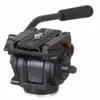 Freeshipping Liga De Alumínio Da Câmera Fluido Amortecimento Cabeça Para Câmera SLR Tripé Stand Com UNC 1/4 "3/8" Camera Thread