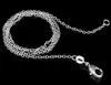 Migliori catene Collane Collana a catena in argento sterling Moda 1MM Collana a croce Collana a catena 16 18 20 22 24 pollici Lunga di alta qualità