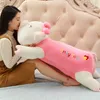 Dorimytrader Giant Lovely Lying Cartoon Fat Pig Plush Toy Big Fylld Sleeping Pig Pillow Doll Baby Present 47Inch 120cm DY61521