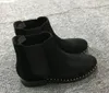 2018 mode puntige neus mannen suede leren laarzen vintage stijl mannen mode laarzen mujer bota spike stud booties