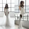 Sexy Julie Vino Mermaid Wedding Dresses Spaghetti Backless Wedding Gowns Plus Size Beach Lace Wedding Dress