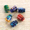 Epoxyhars drip tips Kleurrijke Brede Boring 510 druppelaar tip Mondstuk voor TFV8 Baby Roken Accessoires DHL Gratis