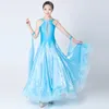 Balo Salonu Dans Standart Viyana Waltz Elbise Dans Yarışması için 7 Renk Standart Balo Salonu Elbise Özelleştirmek
