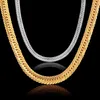 whole saleVintage Long Gold Chain For Men Hip Hop Chain Necklace 8MM Gold Color Thick Curb Necklaces Men's Jewelry Colar Collier1