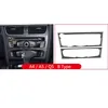 Carbon Fiber Interior Trim Air conditioning CD Control Panel Cover Frame Car Styling Stickers For Audi A4 B8 A5 Q5 Accessories