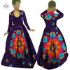 Vestidos feitos sob encomenda roupas africanas bazin rico dashiki africrint vestido longo traje tradicional batik plus size vestido feminino maxi wy02