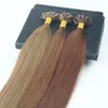 Pure Color 14-30"100Strands 100/set Pre-bonded Remy Human Hair Extension Keratin Nail U tip Hair Extensions