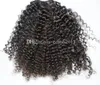 Афро кудрявый вьющиеся человеческие волосы шнурок хвостик расширение вьющиеся волосы бразильской Девы клип 100% реальные волосы пони хвост шиньон 120 г