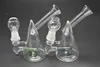 Bongs en verre de plate-forme pétrolière de tasse en verre de haute qualité Dab Rigs 14mm mâle perc tuyau en verre Bong