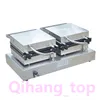 Qihang_top pişirme ekipmanları toptan çift kafa waffle makinesi makinası elektrikli 220 V 110 V çift kafa kare waffle makineleri