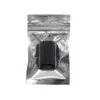 6x10cm chiaro Alluminio Zipper Packaging Borse di mylar Zip sacchetto di plastica serratura della chiusura lampo Pacchetto BagAluminum Bag 300 Pezzi