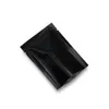100ピース/ロット10x15cm光沢のある表面ブラックアルミホイルパッケージバッグ開いた上部ヒートシール可能な袋の食品真空梱包マイラーホイルバッグ