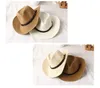 Men039s Western Cowboy Hat Women039s Tidal Beach Hat Kapera przeciwsłoneczny Big Rmer Hat Small Summ Sunshade Straw3854123