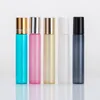 5ml 10ml Glass Aromatherapy Essential Oil Roller Roll on Bottles Refillable Bottles with Ball & Brushed Cap F949