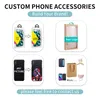 1000 pcs personalizado Logo Design de plástico sacos de embalagem para iPhone 8 Caso sacos zip para Smart Phone Case para iPhone X iPhone 7 Plus