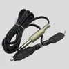 1 SET TATTOO World Dual Digital Tattoo Power Supply med fotpedal och 2 svarta klippkabeln8014470