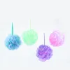 Loofah Bath Sponge Mesh Pouf Double Colors Mix Loofa Puff Scrubber Esfoliante con accessori da bagno di bellezza