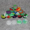 100pcs 3ml Air Tight Odorless Medical Silicone Jar Herb Stash Container Silcon oil Container Jars Dab Silicone Wax Containers9872896