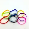 Bracelet élastique gelée de charme Bracelet en silicone 100pcs / lot Bracelets en caoutchouc pour hommes bijoux pour femmes Accessoires de mode Gentil Jésus vous aime Cadeaux de qualité