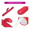 Wiederaufladbarer 12 Modi rotierender stoßender Kaninchenvibrator Klitoris Stimulator G-Punkt-Dildo-Vibrator Sexspielzeug für Frau S10185266945