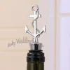 40st Silver Anchor Bottle Stoppar Bröllop Favoriter Nautical Themed Bridal Shower Sea Party Event Keepsake levererar idéer