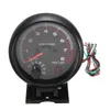 Universal 12V 3.75 '' Bil Auto Tacho Rev Counter Gauge Tachometer w / Red LED RPM Light