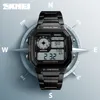 Skmei Military Compass Sports Watch Men Calories Clo彼ら時計ウォッチゴールデンステンレスストラップリストウォッチクロノグラフRelogio MA7973964