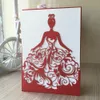 50pcs Laser cut Wedding Invitation Cards invitaciones de boda convite de casamento Wedding Invitation Cards Princess251W