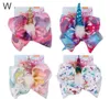 8 tum JoJo Bow Girl Hair Bows Flowers Rainbow Mermaid Unicorn Design Girl Clippers Girls Hair Clips Hair Accessory7200205