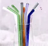 Drinking Straws glass Reusable Straws Metal Drinking Straw Bar Drinks Party wine Accessories 8MM and cleaning brush drinking tool