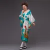 Kimono japonés tradicional para mujer, ropa 2018, vestido japonés, flor de cerezo, fotografía, traje antiguo, 140-178CM