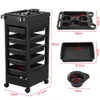 Salon Hairdresser Barber Beauty Storage Trolley Hair Drawers Colouring Cart Spa