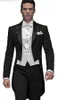 Tuxedos de mariage Double boutonnage, revers en pointe, manteau de marié, costumes de bal, dîner, blazer, veste, gilet, pantalon a