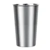 4pcs-pack 16oz rostfritt stål dricka koppar för barn mat kvalitet vatten glasögon 16oz pint multi-purpose tumbler 500 ml mjölk öl kopp