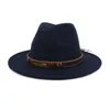 Design legal Retro Hard Felt Momen Homens Dobra Brim Bowler Derby Jazz Fedora Hat Panamá Gambler Hats253y