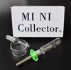 DHL 10mm 14mm 18mm Joint Mini Collector Kit Mini Kits Glas Rauchpfeifen Dab Straw Nector Collectors mit Mundstück Titanspitze