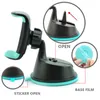 2 в 1 Mini Windshield Car Mount Holder 360 вращающийся воздушный вентиляционный солнцезащитный солнцезащитник для мобильного держателя сотового телефона с розничной пакетом 2877271