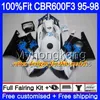 Einspritzung für HONDA CBR 600F3 CBR600RR CBR600F3 1995 1996 1997 1998 2MY52 CBR600 F3 FS CBR600FS Blau Gelb CBR 600 F3 95 96 97 98 Verkleidung