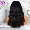 16inch Body Wave Bob Synthetic Hair Wig natural Black Glueless short Lace Front Wigs Heat Resistant for africa american