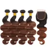 9a 100% maagdelijk haarverklaring Verkoop onbewerkte lichaamsgolf rechte golf ombre haargroothandel hair extensions