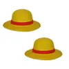 New One Piece Cosplay Cartoon Props Hat Luffy Anime Straw Boater Beach Strawhat Halloween Present