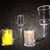 Factory XXL Thermal Banger Quartz Nail With Quartz Sand Red Yellow White Manligt kvinnligt dubbelrör 10mm 14mm 18mm 90 grader5092554