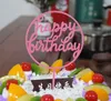 Buon compleanno Love Cake Topper Acrylic Birthday Party Decoration Supplies KD1